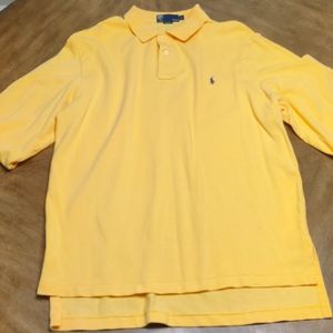 Long sleeved Polo by Ralph Lauren men's mesh polo size Large
